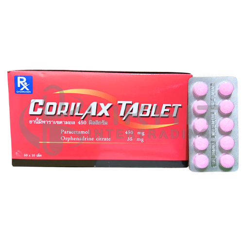 CORILAX 450MG ชมพู 50X10'S