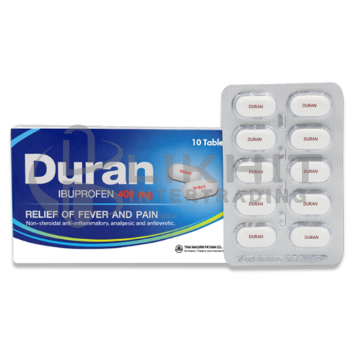DURAN 400MG ขาว 1X10'S