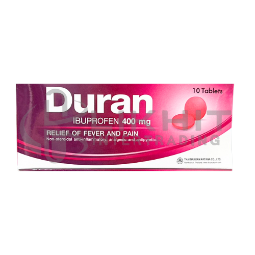 DURAN 400MG ชมพู 1X10'S