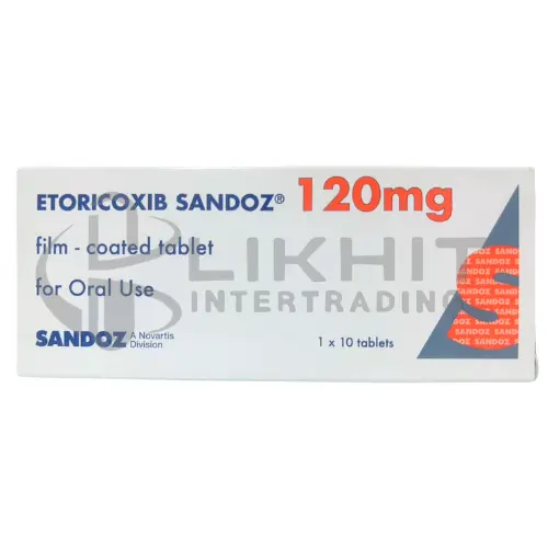 ETORICOXIB SANDOZ 120MG 1X10'S