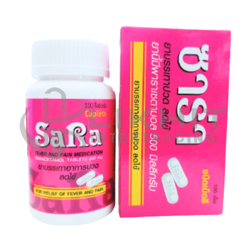 SARA 500MG เม็ดรี 100'S