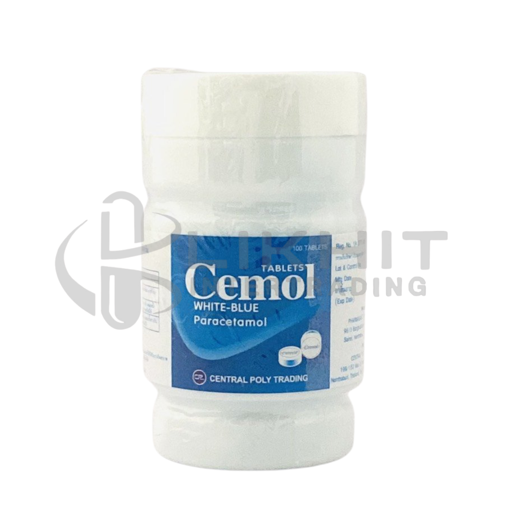 CEMOL 500MG. 100'S ฟ้าขาว 