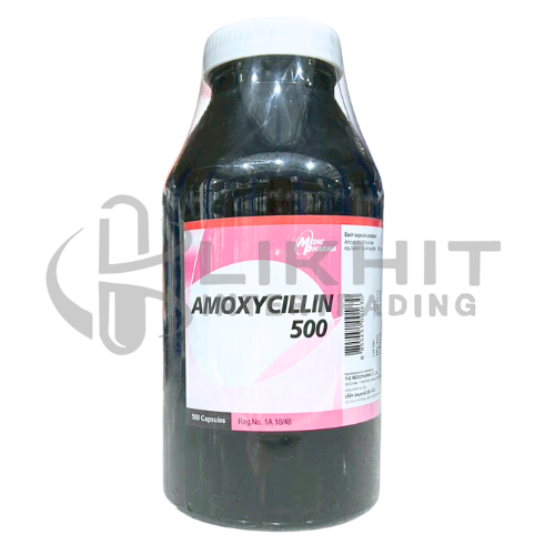AMOXYCILLIN 500MG. 500'S ขาว-ชมพู