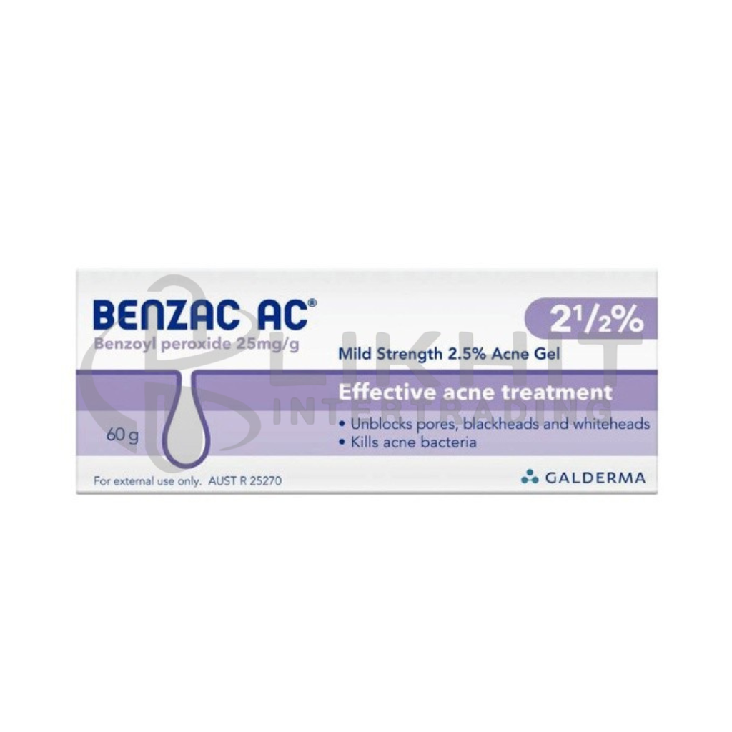 BENZAC-AC GEL 2.5% 60G