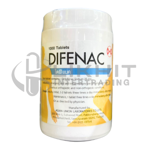 DIFENAC 25MG. 1000'S