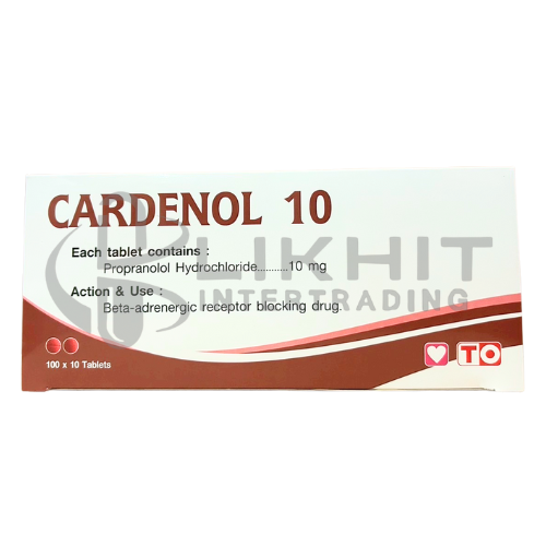 CARDENOL 10MG. 10'S