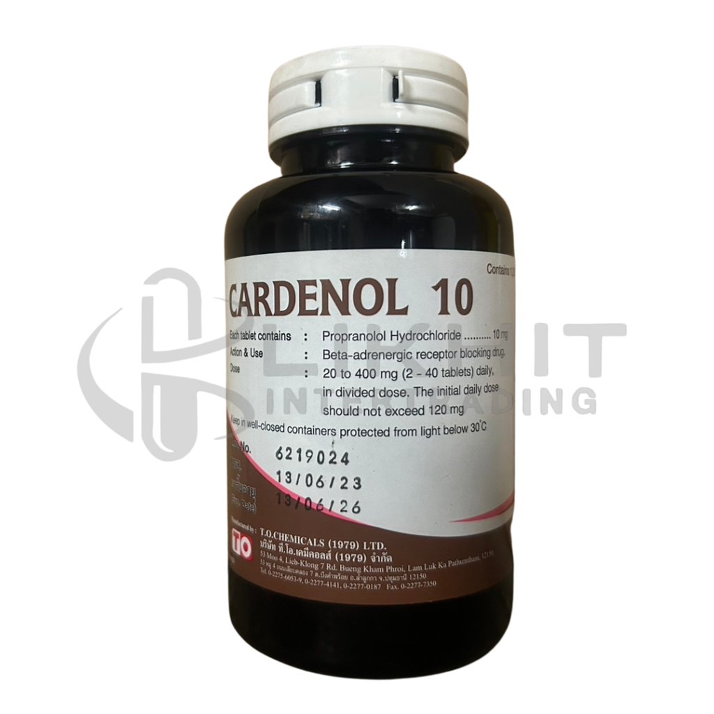CARDENOL 10MG 1000'S