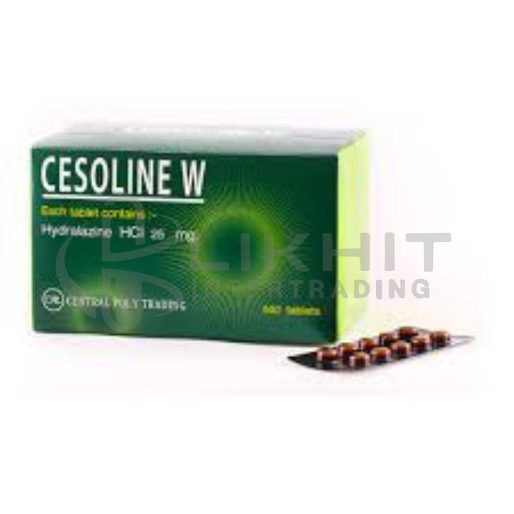 CESOLINE-W 25MG 50X10'S