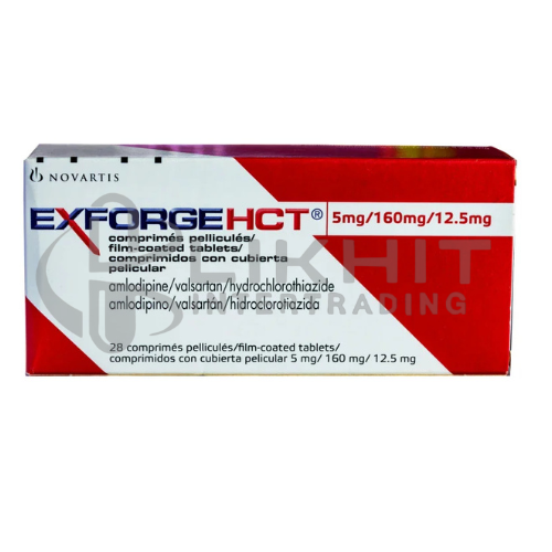 EXFORGE HCT 5/160/12.5MG 4X7'S