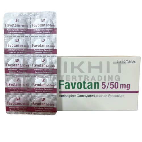 FAVOTAN 5/50MG. 10'S
