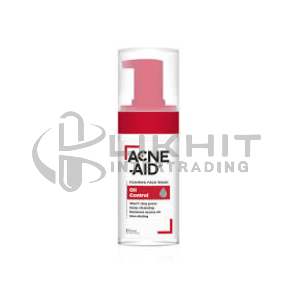 ACNE-AID OIL CONTROL FOAMING 100ML. - แดง