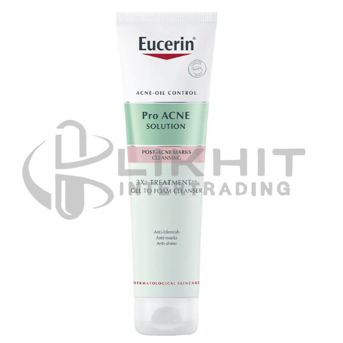 EUCERIN PRO ACNE POST-MARKS 3X+TREATMENT GEL TO FOAM CLEANSER 150ML.