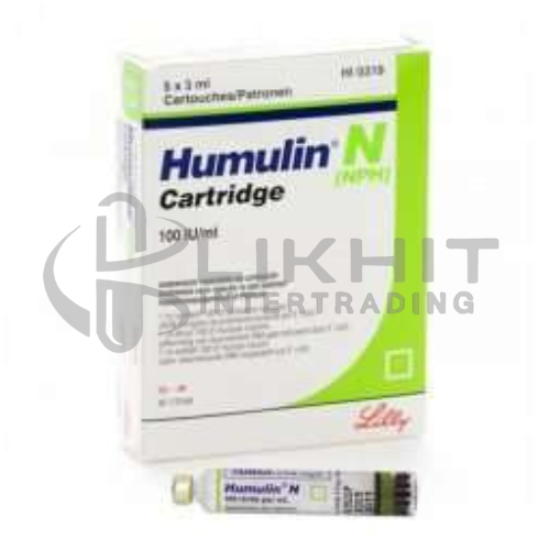 HUMULIN-N CARTRIDGE 3CC.