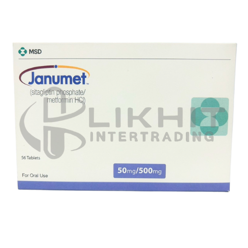 JANUMET 50/500MG 8X7'S