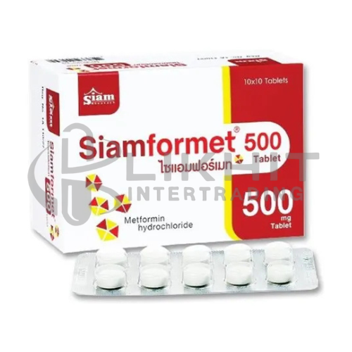 SIAMFORMET 500MG 10X10'S