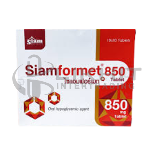SIAMFORMET 850MG 10X10'S