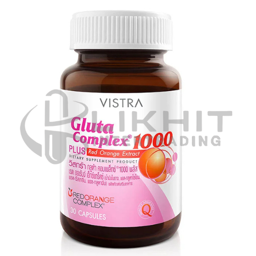 VISTRA GLUTA COMPLEX 1000MG PLUS RED ORANGE EXTRACT 30'S