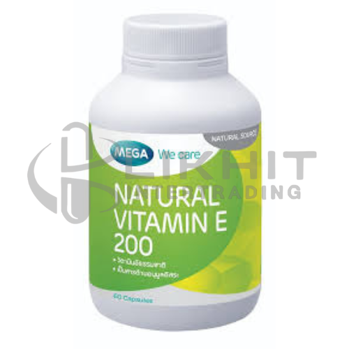MEGA NATURAL VITAMIN-E 200 IU 60'S