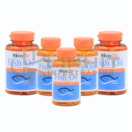 MAXXLIFE FISH OIL.แพ็คคู่ ( 90'S+30'S) x2 + 30'S