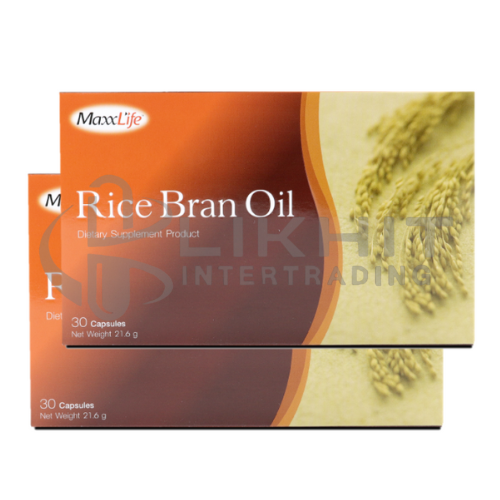 MAXXLIFE RICE BRAN OIL 30'S แพ็คคู่