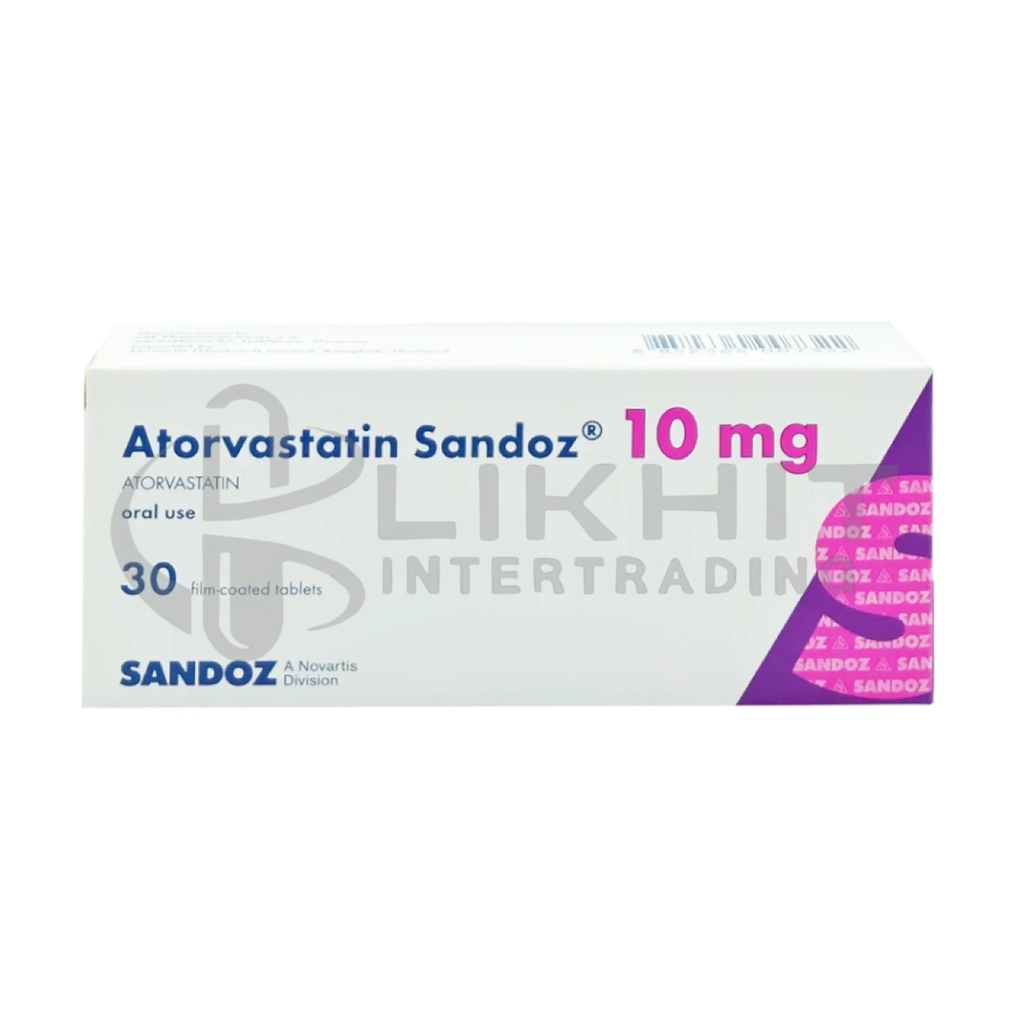 ATORVASTATIN SDZ 10MG 3X10'S