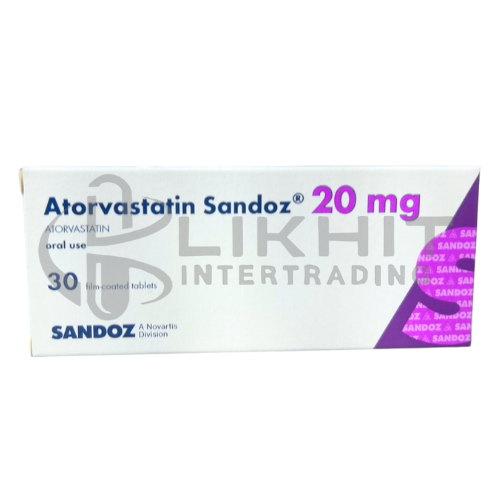 ATORVASTATIN SDZ 20MG 3X10'S