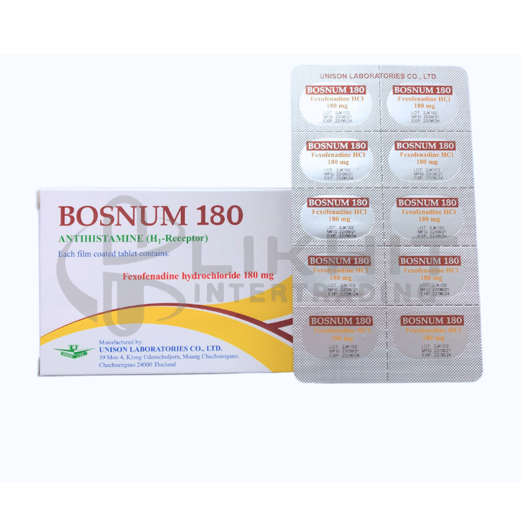 BOSNUM 180MG.10'S