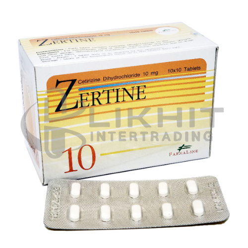 ZERTINE 10 MG. 10'S