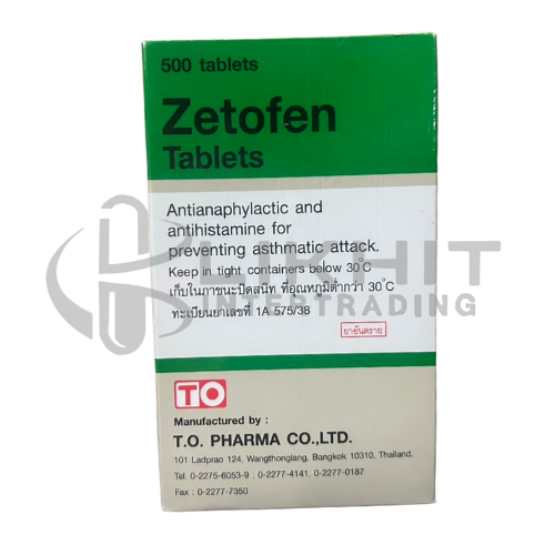 ZETOFEN 1MG /500TAB