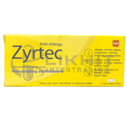 ZYRTEC 10MG 1X10'S
