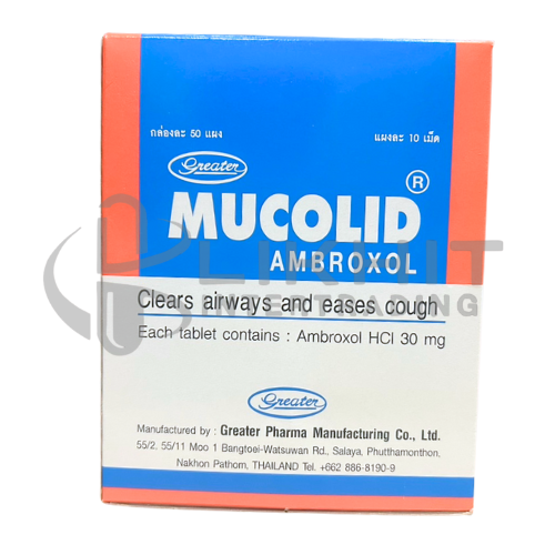MUCOLID 30MG 50X10'S