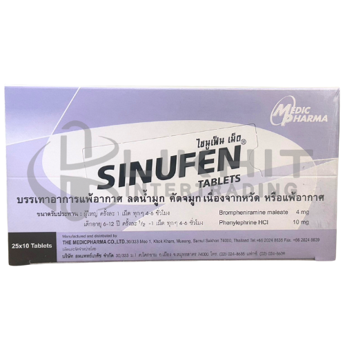 SINUFEN 25X10'S