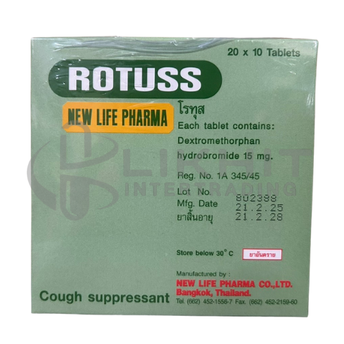 ROTUSS 15MG 20X10'S