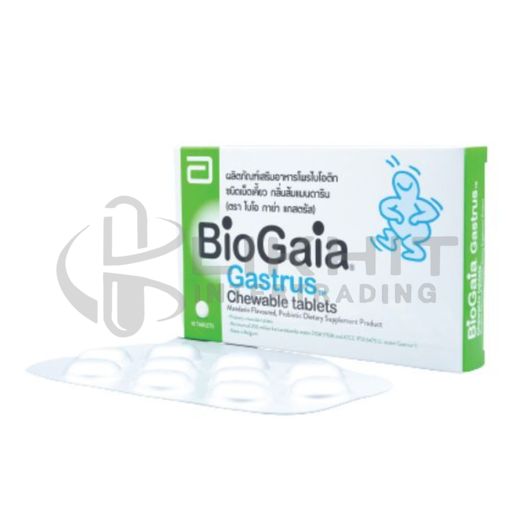 BIOGAIA GASTRUS CHEWABLE TABLETS 10'S