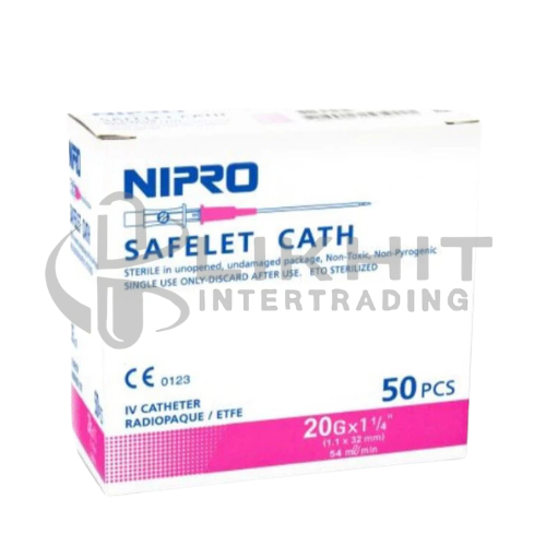 NIPRO SAFELET CATH 20GX1 1/4" 50ชิ้น