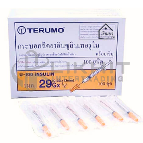 SYRINGE INSULIN 0.5CC.29Gx1/2นิ้ว (TRM)
