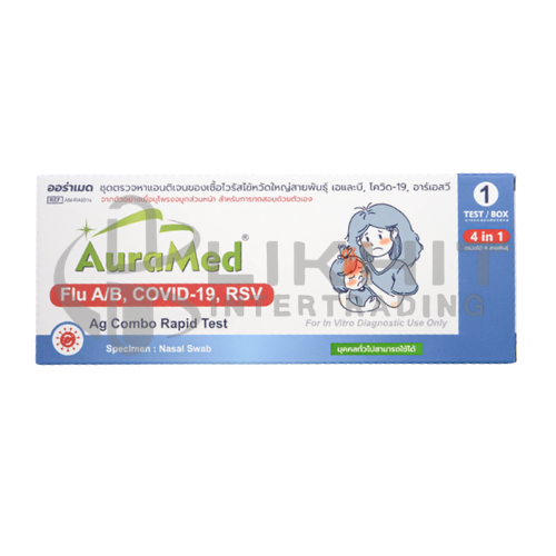 AURAMED COVID-19 INFLUENZA A/B &RSV RAPID 4 IN 1 TEST 