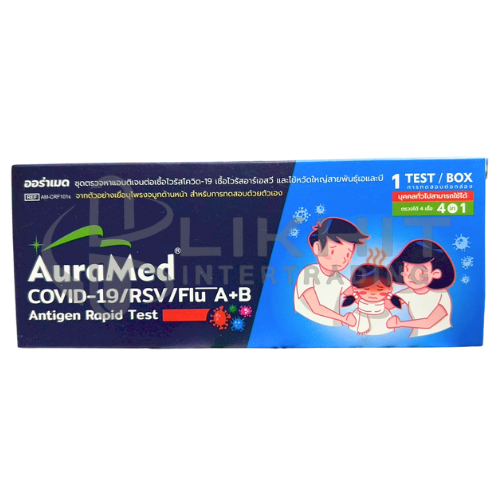 AURAMED COVID-19 INFLUENZA A/B &RSV RAPID 4 IN 1 TEST 