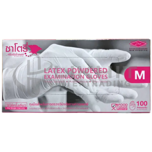 ถุงมือมีแป้ง SATORY SIZE M