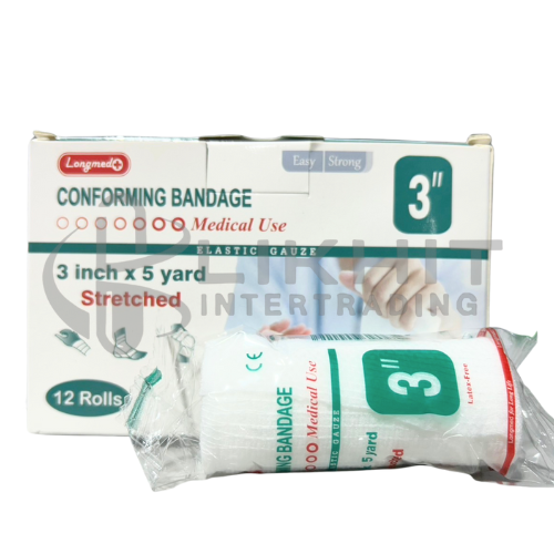 CONFORMING BANDAGE LONGMED 3"X5หลา