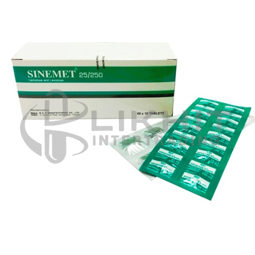 SINEMET 25/250MG 10X10'S
