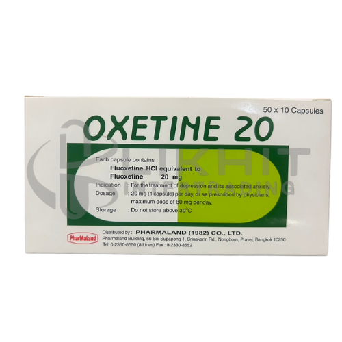 OXETINE 20MG แคปซูลเขียว 50X10'S