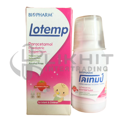 LOTEMP 125MG รสสตรอเบอรี่ 60ML.