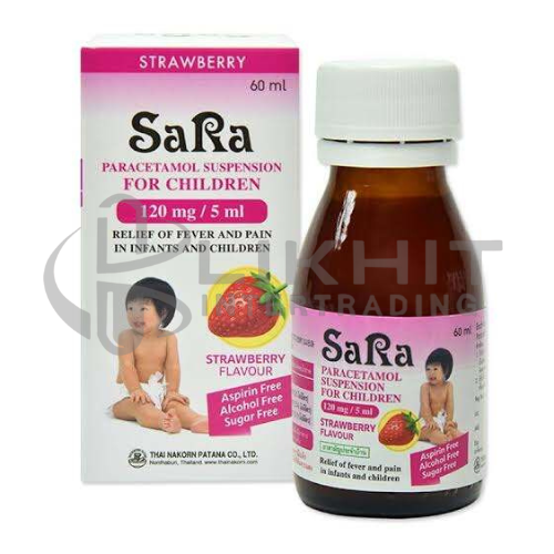 SARA 120MG สตรอเบอร์รี่ 60ML