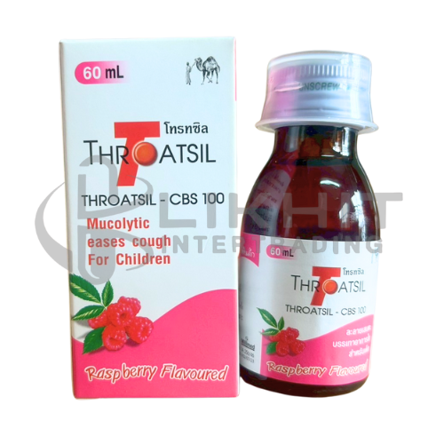 THROATSIL 100MG SYR 60ML ชมพู