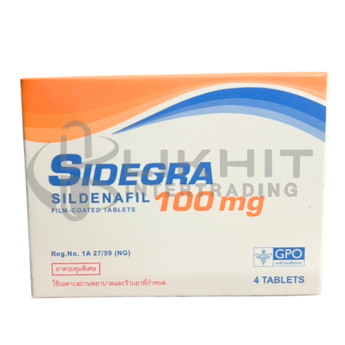 SIDEGRA 100MG 1X4'S