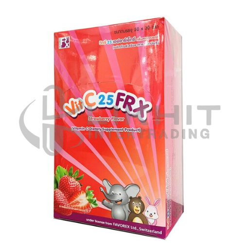 VIT C-25 FRX 50X30'S สตอเบอรรี่