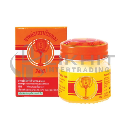 ยาหม่องตราถ้วยทอง-ขวดใหญ่ 50G.