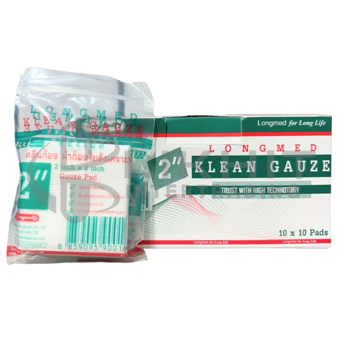 LONGMED KLEAN GAUZE 2X2"