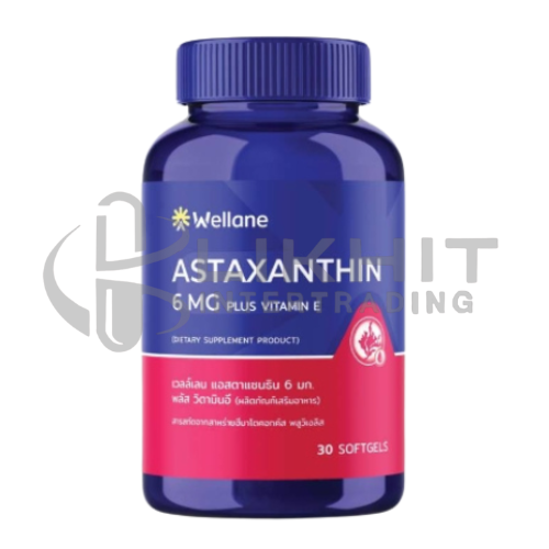 WELLANE ASTAXANTHIN 6MG PLUS E 30'S